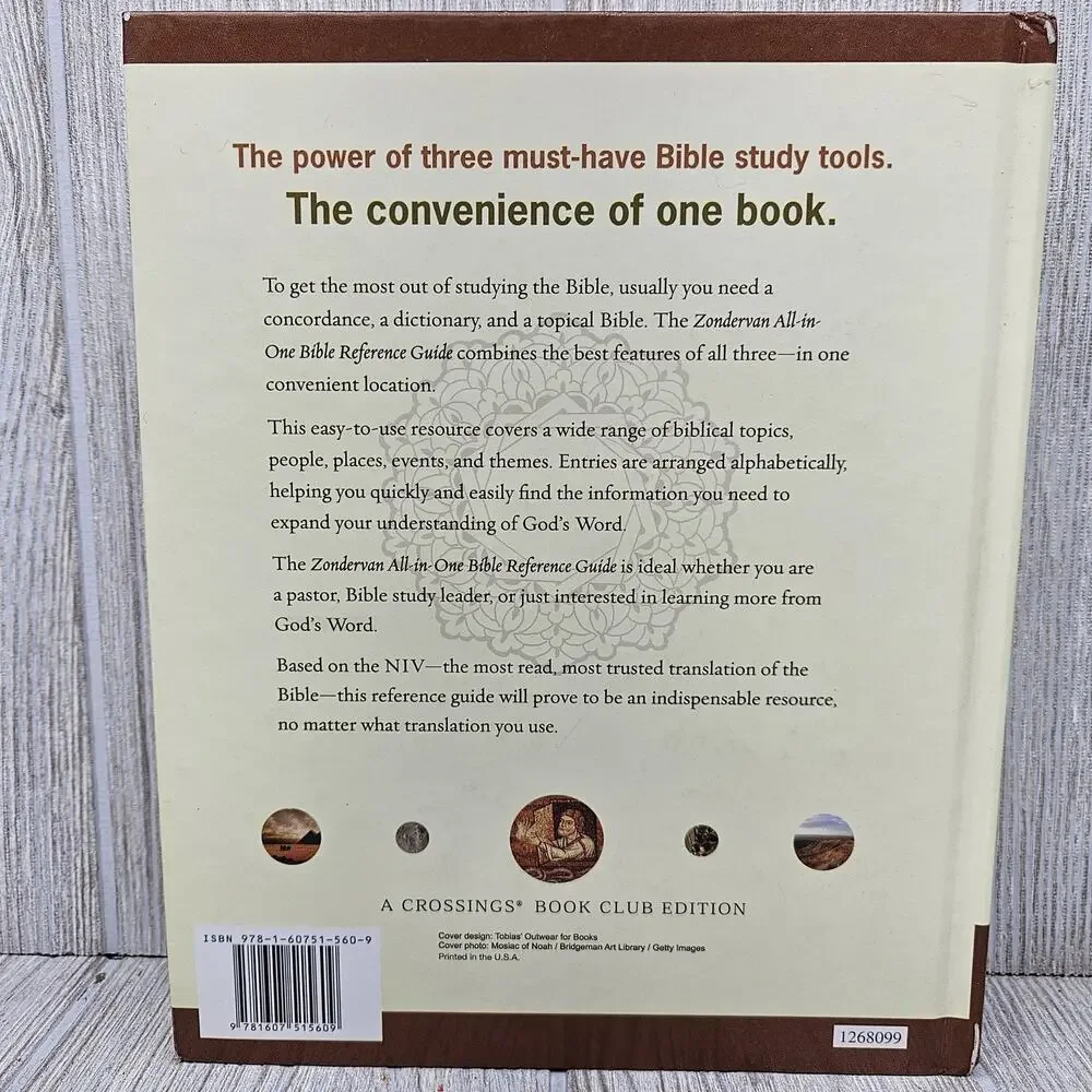 Zondervan All-In-One Bible Reference Guide Kevin Green Hardcover Concordance Top